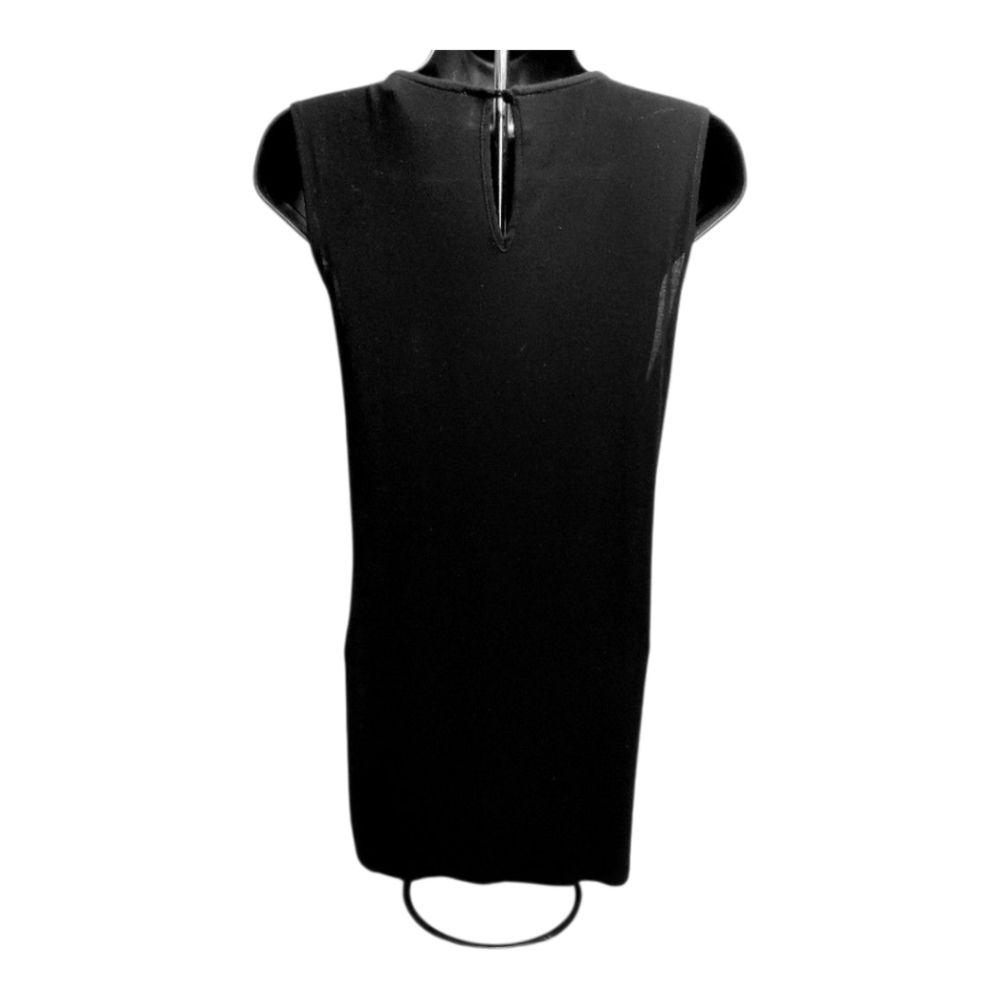 White House Black Market Sleeveless Embelished Neckline Top Black Size M - Picture 2 of 6